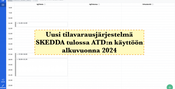 Uusi tilavarauskalenteri Skedda käyttöön alkuvuonna 2024